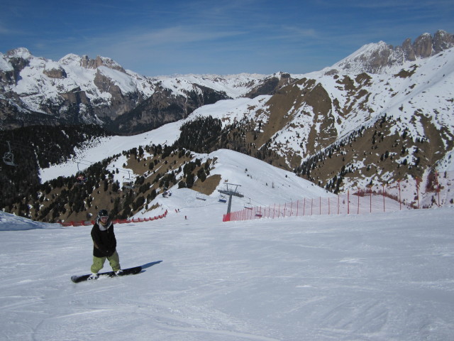 Markus auf der Piste Pala del Geiger (24. März)