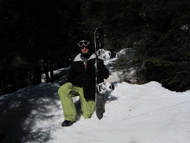 Markus zwischen Val Lasties und Piste Del Bosco (24. März)