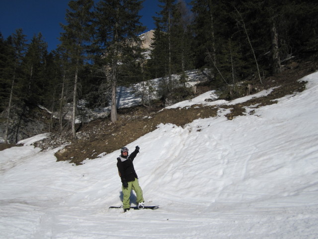 Markus auf der Piste Del Bosco (24. März)