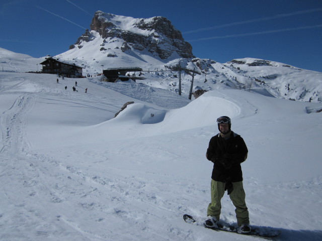 Markus neben der Piste Potor (25. März)