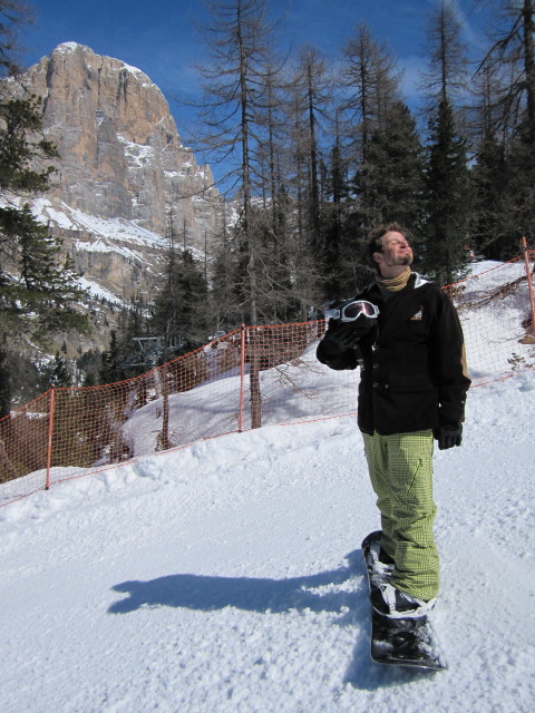 Markus auf der Piste Potor (25. März)