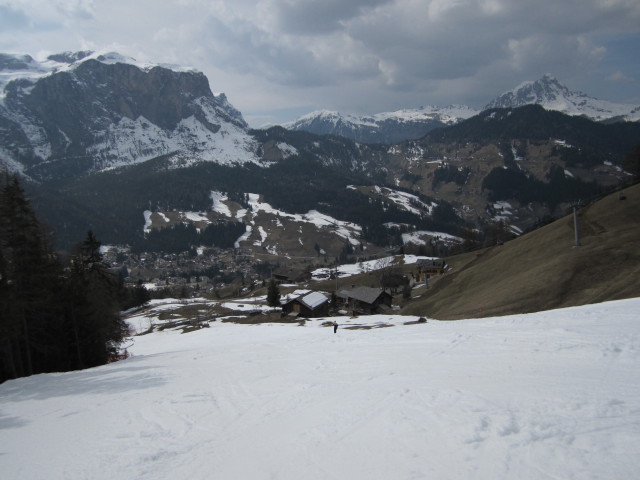 Piste des Sessellifts Santa Croce (26. März)