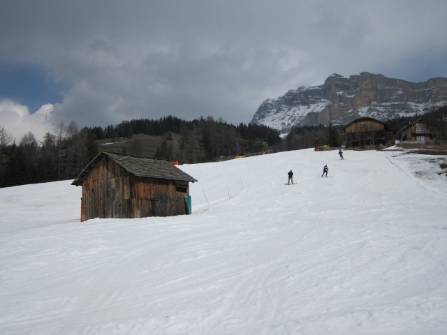 Markus auf der Piste des Sessellifts Santa Croce (26. März)