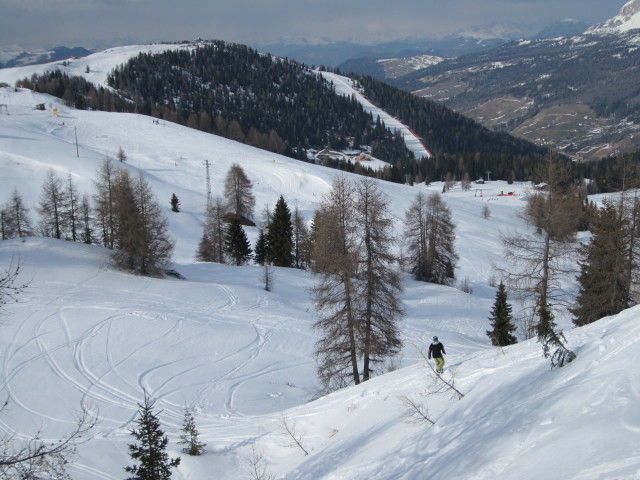 Markus neben dem Sessellift Biok (26. März)