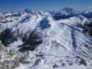 Passo Falzarego von der Seilbahn Falzarego/Lagazuoi aus (20. März)