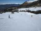 Markus auf der Piste des Sessellifts Laurin (21. März)