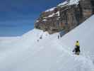 Markus zwischen Forcella Pordoi und Bamberger Hütte (22. März)