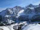 Val de Mezdi von der Bergstation des Sessellifts Forcelles aus (22. März)