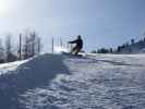 Markus auf der Piste des Sessellifts Forcelles (22. März)