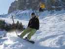 Markus auf der Piste des Sessellifts Forcelles (22. März)