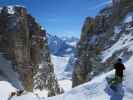 Markus in der Forcella Pordoi, 2.829 m (24. März)