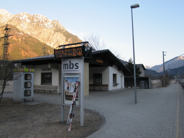 Bahnhof Vandans (12. M&auml;rz)