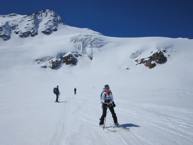 Christoph, Gudrun, Georg und Doris am Ghiacciaio dei Forni (21. Apr.)