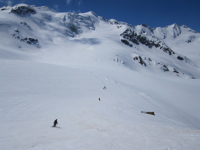 Christoph, Gudrun, Doris, Ewald und Eva am Ghiacciaio dei Forni (22. Apr.)