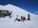 Gudrun und Christoph am Passo Pasquale, 3.423 m (18. Apr.)