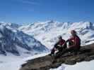 Christoph und ich am Passo Pasquale, 3.423 m (18. Apr.)