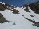 Doris zwischen Palòn de La Mare und Rifugio Cesare Branca (20. Apr.)