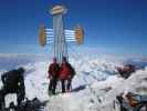 Ich und Ewald am Pizzo Tresero, 3.594 m (21. Apr.)