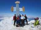 Ich, Gudrun, Georg, Christoph, Doris und Eva am Pizzo Tresero, 3.594 m (21. Apr.)