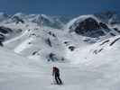 Georg, Gudrun, Christoph und Doris zwischen Ghiacciaio dei Forni und Rifugio Cesare Branca (21. Apr.)