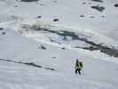 Georg zwischen Ghiacciaio dei Forni und Rifugio Cesare Branca (22. Apr.)