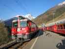 R 1920 und RE 1220 im Bahnhof Saglains, 1.431 m