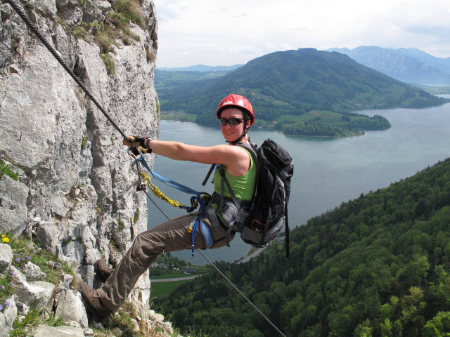 Drachenwand-Klettersteig: Carmen auf der Grauen Platte