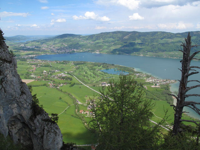 Mondsee vom Drachenwand-Klettersteig aus