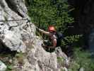 Drachenwand-Klettersteig: Carmen am 'steilen Zahn'