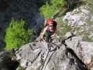 Drachenwand-Klettersteig: Carmen am 'steilen Zahn'