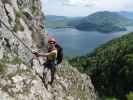 Drachenwand-Klettersteig: Carmen bei der Altweiberroas