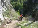 Drachenwand-Klettersteig: Carmen bei der Altweiberroas