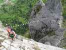 Drachenwand-Klettersteig: Carmen nach der Hängebrücke