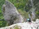 Drachenwand-Klettersteig: Hängebrücke und Pfeilerwand