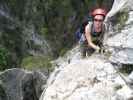 Drachenwand-Klettersteig: Carmen im Pfeilerquergang