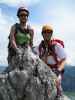 Drachenwand-Klettersteig: Carmen und ich am Zackengrat