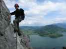 Drachenwand-Klettersteig: Carmen in der Gipfelwand