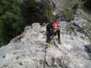 Drachenwand-Klettersteig: Carmen in der Gipfelwand