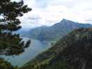 Mondsee und Schafberg vom Drachenwand-Klettersteig aus