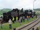 372 und 52 100 mit EZ 7390 'NostalgieExpress Leiser Berge' im Bahnhof Ernstbrunn, 256 m