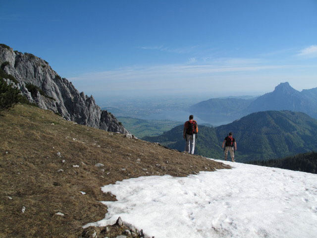 Andreas und Axel zwischen Talstation des Heumahdgupflifts und HTL Wels-Klettersteig