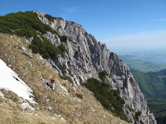 Andreas zwischen Talstation des Heumahdgupflifts und HTL Wels-Klettersteig