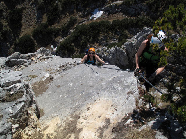 HTL Wels-Klettersteig: Sabrina und Romana