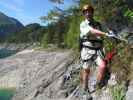 Laserer alpin-Klettersteig: Erich im Einstieg