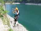 Laserer alpin-Klettersteig: Sabrina auf der Himmelsleiter