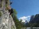 Laserer alpin-Klettersteig: Sabrina und Romana zwischen Himmelsleiter und Panoramaquerung