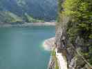 Laserer alpin-Klettersteig: Romana auf der Seilbrücke