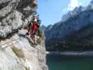 Laserer alpin-Klettersteig: Norbert und Erich am Balkon