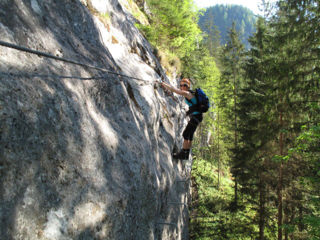 Schmied-Klettersteig: Sabrina im Fichtenschlag