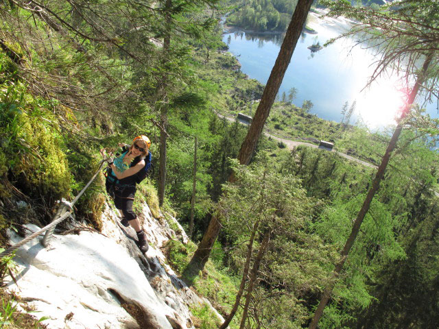 Schmied-Klettersteig: Sabrina am Lärchenblock